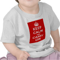 Keep Calm and Carry On British Poster on T shirts