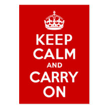 Keep Calm and Carry On Business Cards