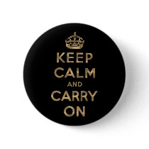 Keep Calm And Carry On Button