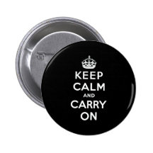 Keep Calm And Carry On Button