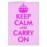 Keep Calm and Carry On Card