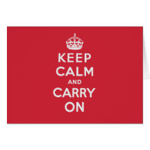 Keep Calm And Carry On Cards
