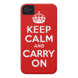 Keep Calm and Carry On Case-Mate Case Case-Mate iPhone 4 Cases