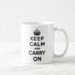 Keep Calm And Carry On Coffee Mug