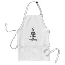Keep Calm And Carry On Cooking Apron