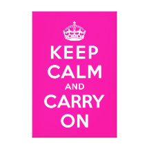 Keep Calm and Carry On Gallery Wrap Canvas