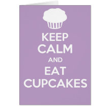 Keep calm and carry on greetings card