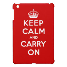 Keep Calm and Carry On iPad Mini Cover
