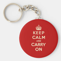 Keep Calm And Carry On Key Chain