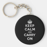 Keep Calm And Carry On Key Chain