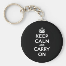 Keep Calm And Carry On Key Chain