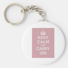 Keep Calm And Carry On Keychain