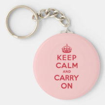 Keep Calm And Carry On Keychain