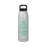 Keep Calm and Carry On Liberty Bottle Water Bottle