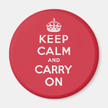 Keep Calm And Carry On Magnet