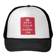 Keep Calm And Carry On Mesh Hats
