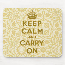 Keep Calm And Carry On Mousepad