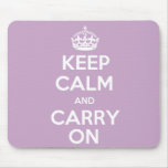 Keep Calm and Carry On Mousepad