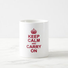 keep calm and carry on mugs