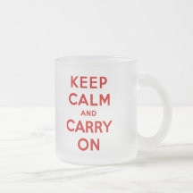 Keep Calm and Carry On Mugs