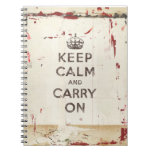 Keep Calm and Carry On Spiral Notebook