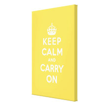 keep calm and carry on Original Stretched Canvas Prints