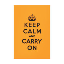 keep calm and carry on Original Gallery Wrap Canvas