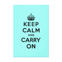 keep calm and carry on Original Gallery Wrapped Canvas