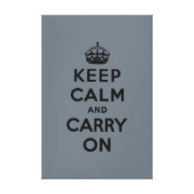 keep calm and carry on Original Stretched Canvas Prints