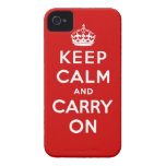 keep calm and carry on Original iPhone 4 Case-Mate Case