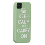keep calm and carry on Original iPhone 4 Case