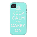 keep calm and carry on Original Vibe iPhone 4 Cover