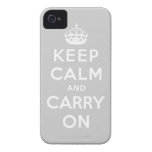 keep calm and carry on Original Case-Mate iPhone 4 Case