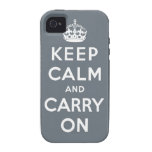 keep calm and carry on Original Vibe iPhone 4 Covers