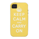 keep calm and carry on Original Vibe iPhone 4 Cases
