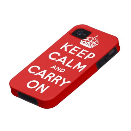keep calm and carry on Original Case-Mate iPhone 4 Case