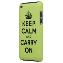 keep calm and carry on Original Barely There iPod Cases