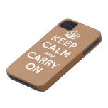 keep calm and carry on Original Case-Mate iPhone 4 Cases