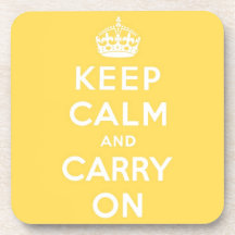 keep calm and carry on Original Drink Coaster