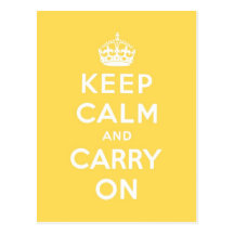 keep calm and carry on Original Postcards