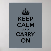 keep calm and carry on Original Print