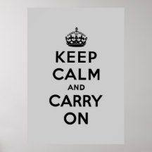 keep calm and carry on Original Print