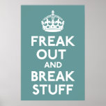 Keep Calm and Carry On Parody Print