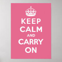 Keep Calm and Carry On_PINK Print