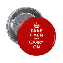 Keep Calm And Carry On Pins