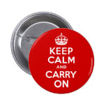 Keep Calm and Carry On Pins