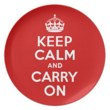 Keep Calm and Carry On Plate