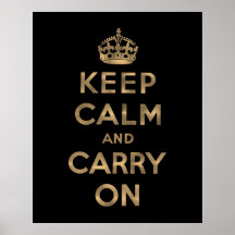 Keep Calm And Carry On Print