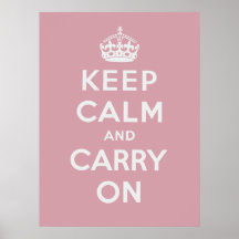 Keep Calm And Carry On Print