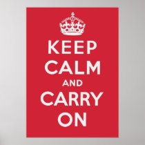 Keep Calm And Carry On Poster